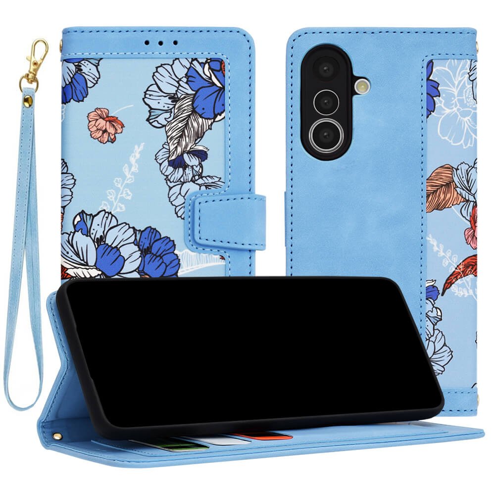 Techsuit Samsung Galaxy A36 5G - FlipCraft - Θήκη Πορτοφόλι από Δερματίνη - Vibrant Blue