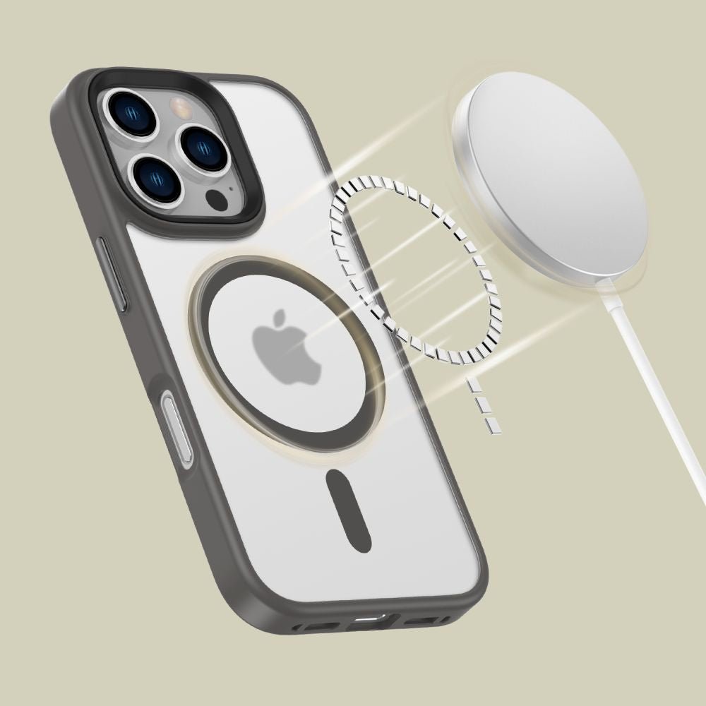 Tech - Protect iPhone 16 Pro MagMat Σκληρή Θήκη με Πλαίσιο Σιλικόνης και MagSafe - Titanium