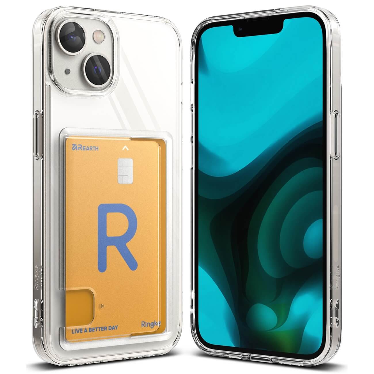 Ringke iPhone 14 Plus Fusion Card Σκληρή Θήκη με Πλαίσιο Σιλικόνης - Διάφανη
