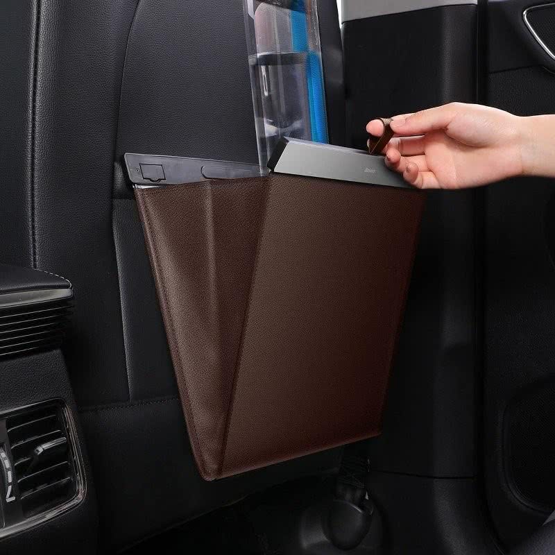 Baseus Large Garbage Bag - Τσάντα Απορριμάτων για τα Πίσω Καθίσματα του Αυτοκινήτου - Brown - CRLJD - A08