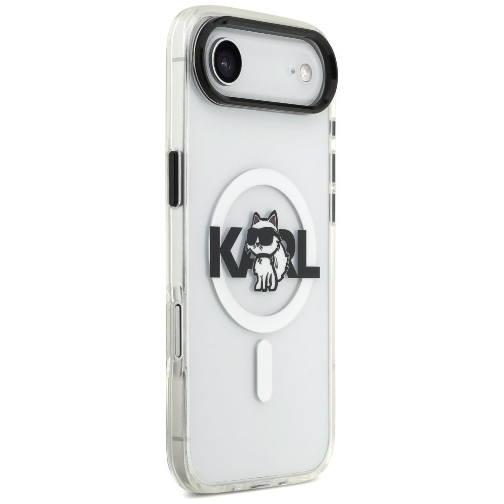 Karl Lagerfeld iPhone Air - IML Choupette Sketch Logo MagSafe - Σκληρή Θήκη με Πλαίσιο Σιλικόνης - Clear - KLHMP17MHGCHGKBT