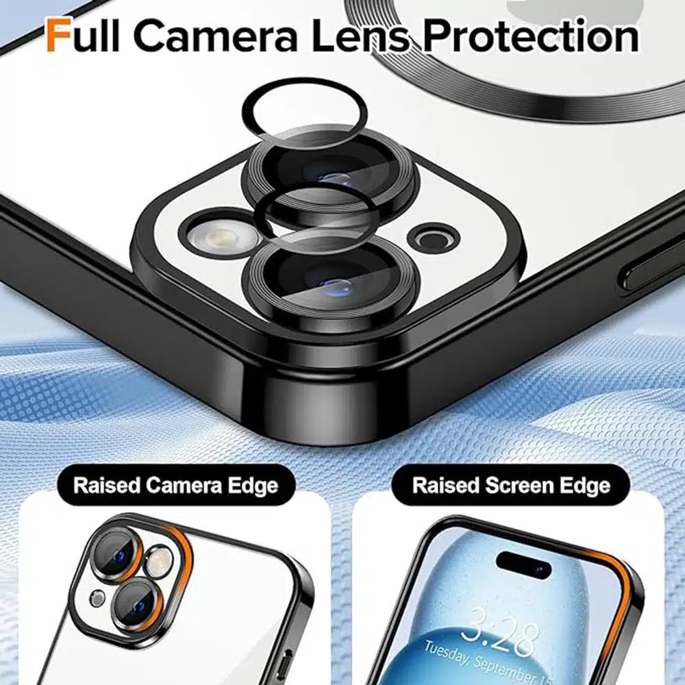 Techsuit iPhone 15 - Luxury Crystal MagSafe - Θήκη Σιλικόνης - Black