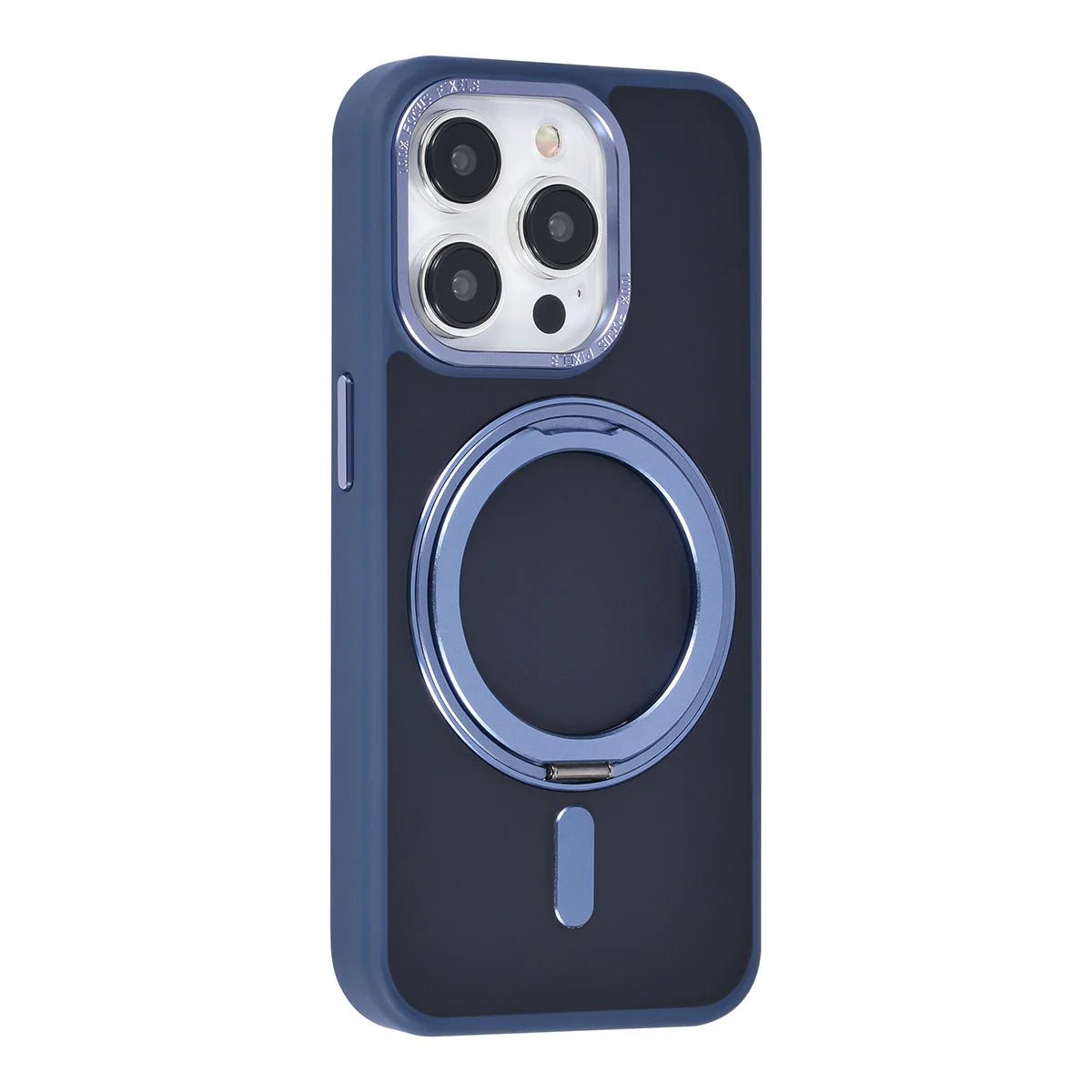 Tuniq iPhone 15 Pro - Σκληρή MagSafe Θήκη με Περιστρεφόμενο Δαχτυλίδι Συγκράτησης - Μπλε