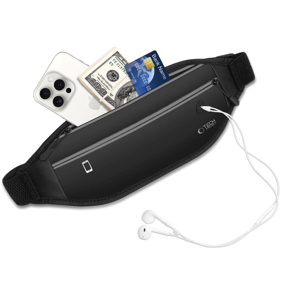 Tech - Protect M7 Αθλητική Τσάντα Μέσης για Κινητά έως 6.9 Ίντσες - Black