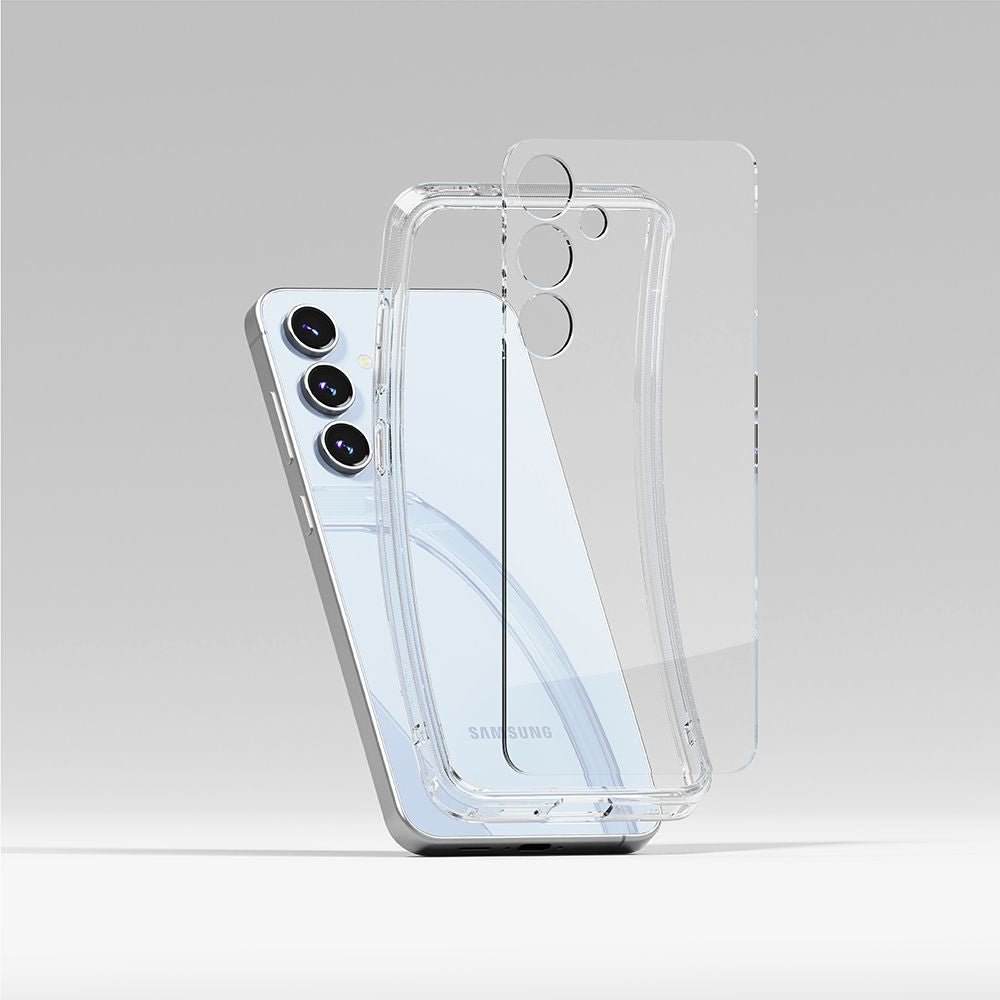 Ringke Samsung Galaxy S24 FE Fusion Σκληρή Θήκη με Πλαίσιο Σιλικόνης - Διάφανη