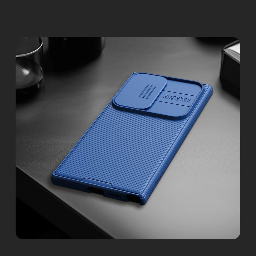Nillkin Samsung Galaxy S24 Ultra CamShield Pro Σκληρή Θήκη με Κάλυμμα για την Κάμερα - Blue