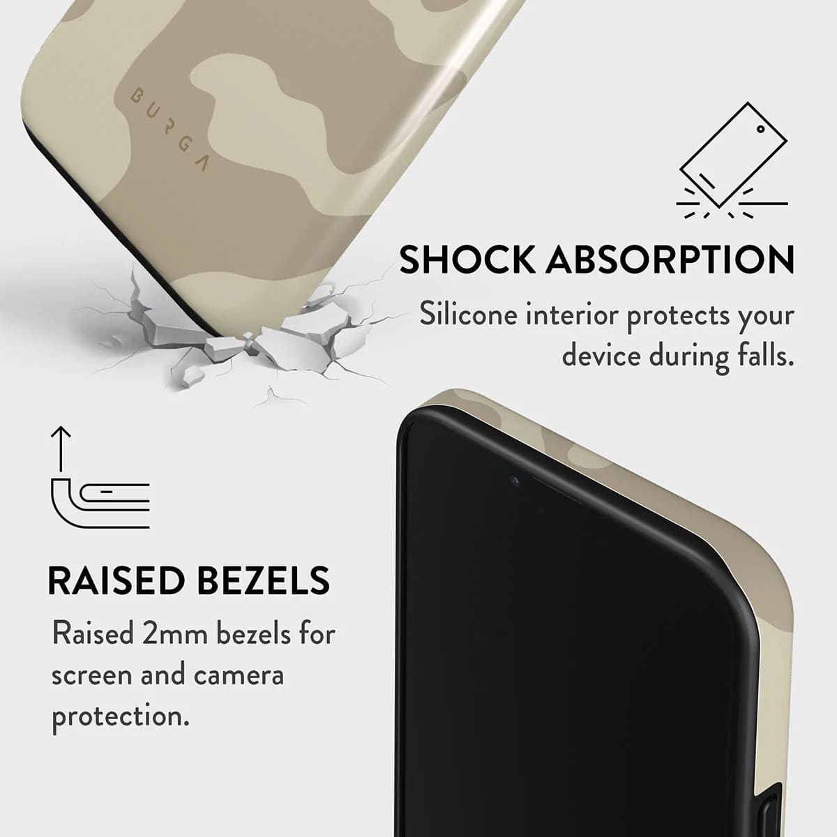 Burga iPhone 13 Pro Max Fashion Tough Σκληρή Θήκη - Dune