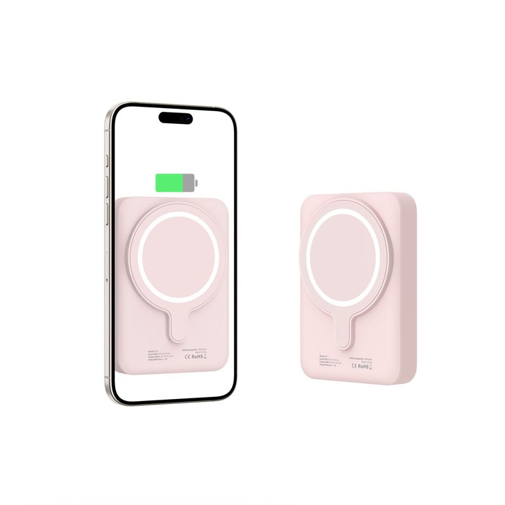 Tech - Protect PB11 Lifemag MagSafe PowerBank Μαγνητικό PowerBank Κινητού 10000 mAh - Pink