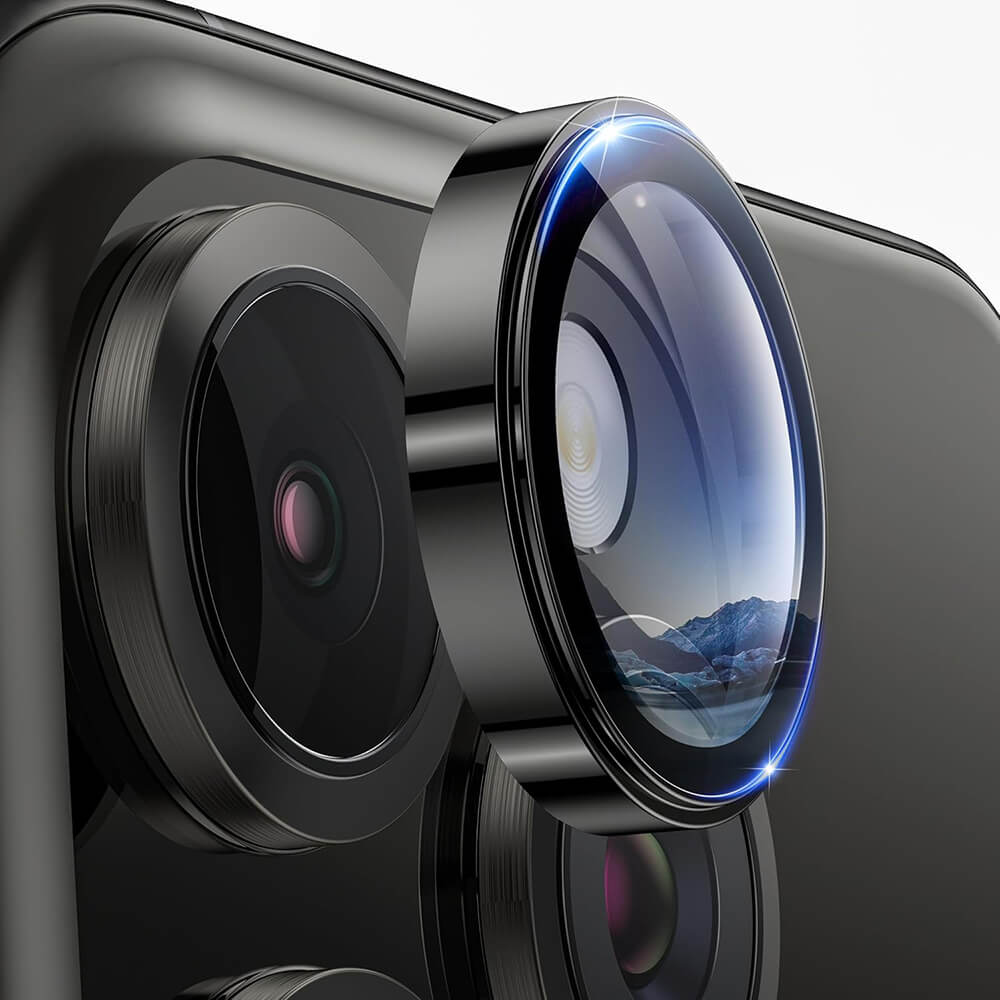 Lito iPhone 16 Pro / 16 Pro Max - S+ Camera Glass Protector - Αντιχαρακτικό Γυαλί για την Κάμερα - Black