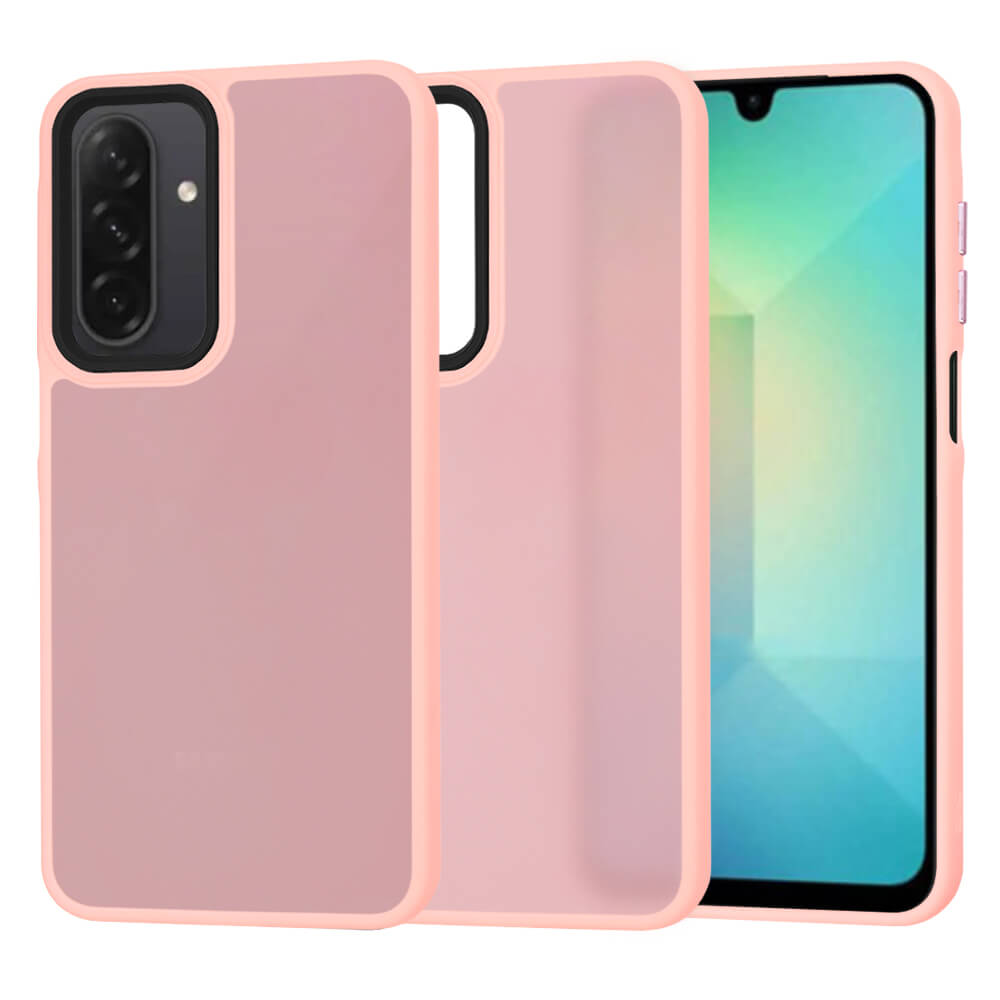 Techsuit Samsung Galaxy A26 5G - HaloFrost Series - Σκληρή Θήκη με Πλαίσιο Σιλικόνης - Dreamy Pink