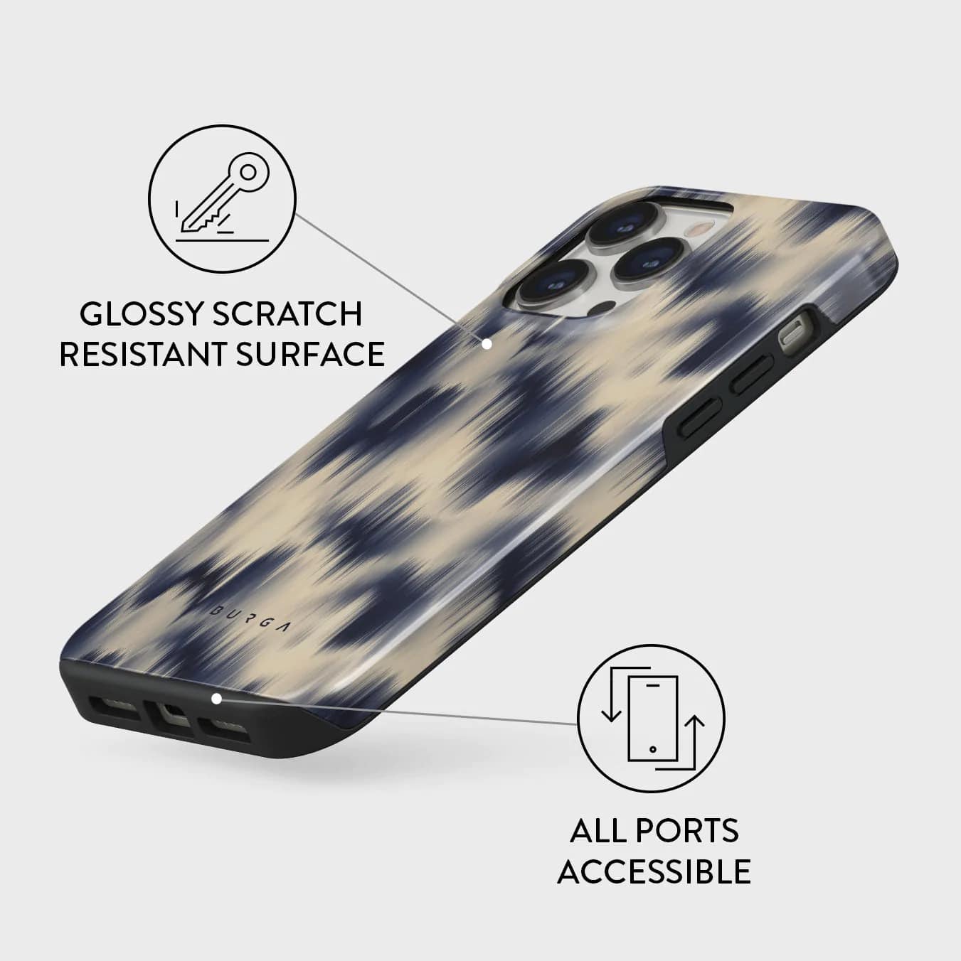 Burga iPhone 14 Pro Fashion Tough Σκληρή Θήκη - Avalanche