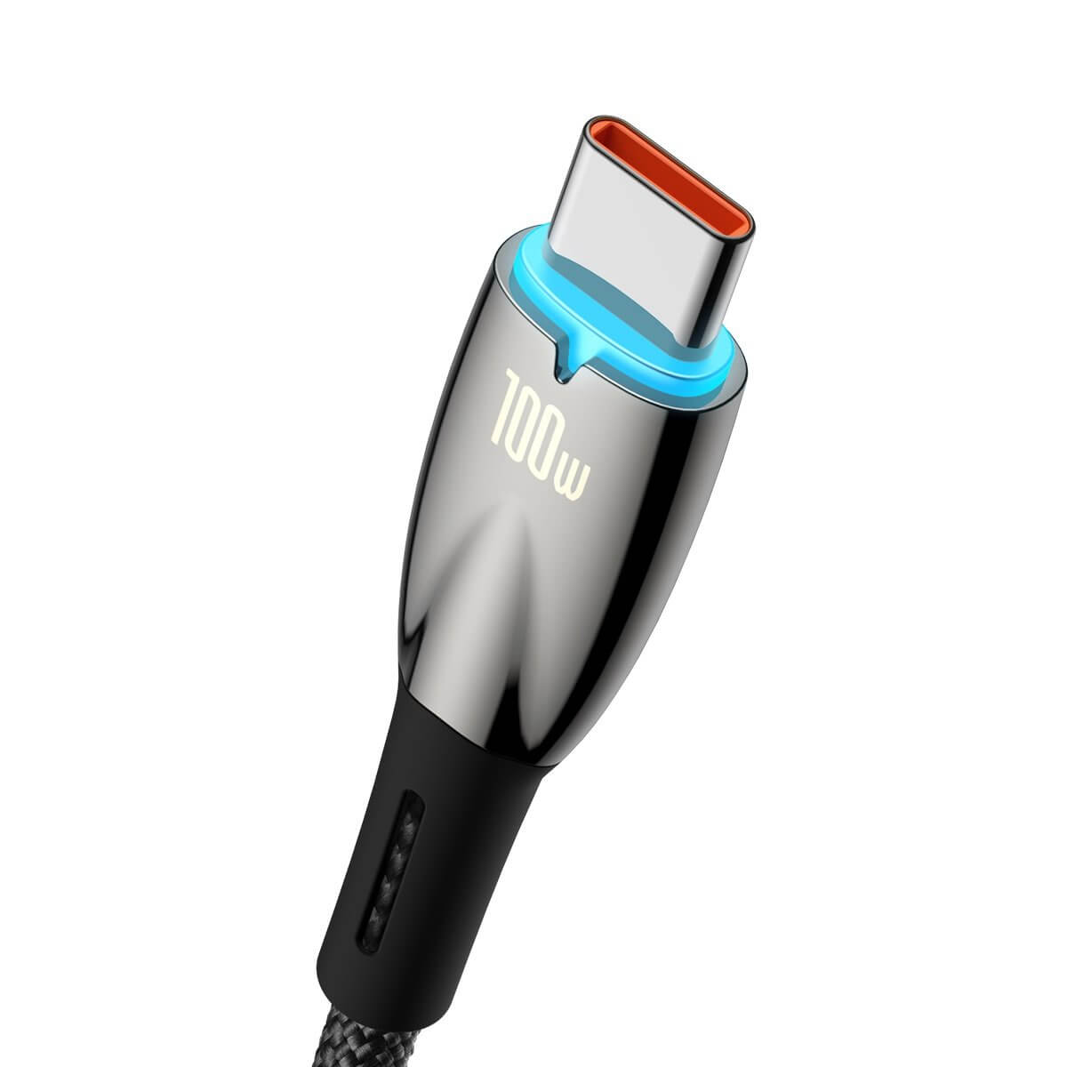 Baseus Glimmer Series PD 100W - Καλώδιο Δεδομένων και Φόρτισης Type C to USB 1M - Black - CADH000401