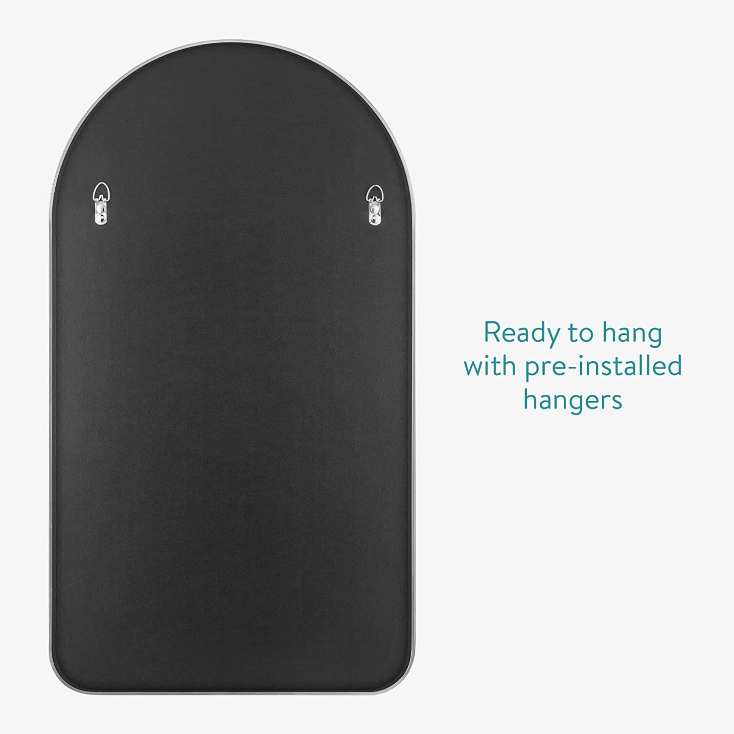 Navaris Τοξοτός Καθρέπτης Τοίχου - 45 x 80 cm - Silver - 55894.35