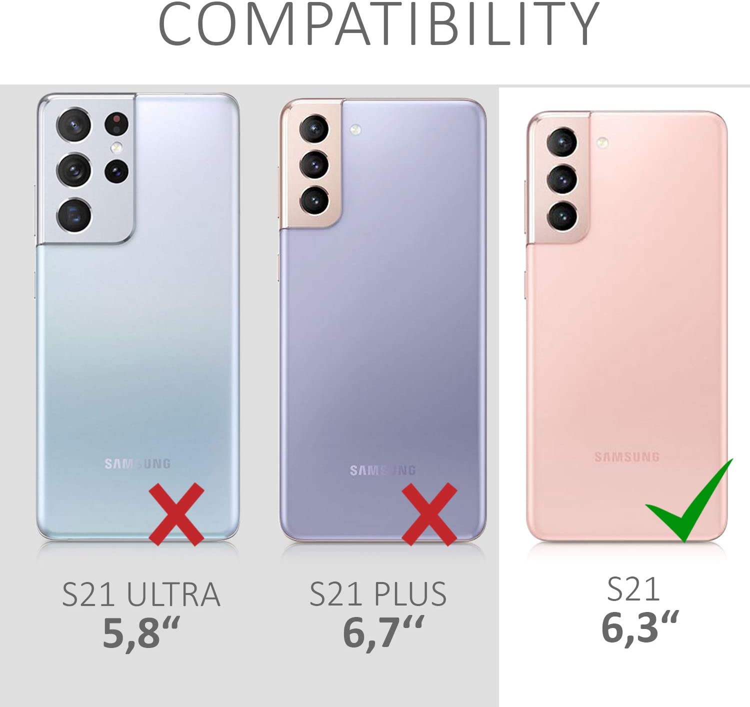 Kalibri Samsung Galaxy S21 Σκληρή Θήκη από Φυσικό Ξύλο - Light Brown - 54064.24