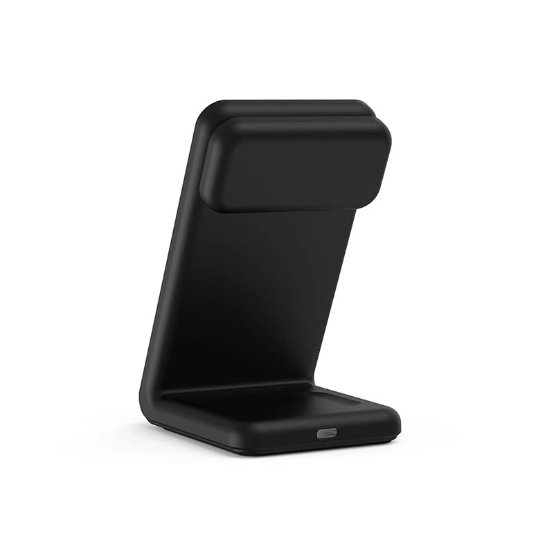 Crong MagSpot Pivot Stand 3 σε 1 Ασύρματος MagSafe Φορτιστής για iPhone - Apple Watch - AirPods - Black