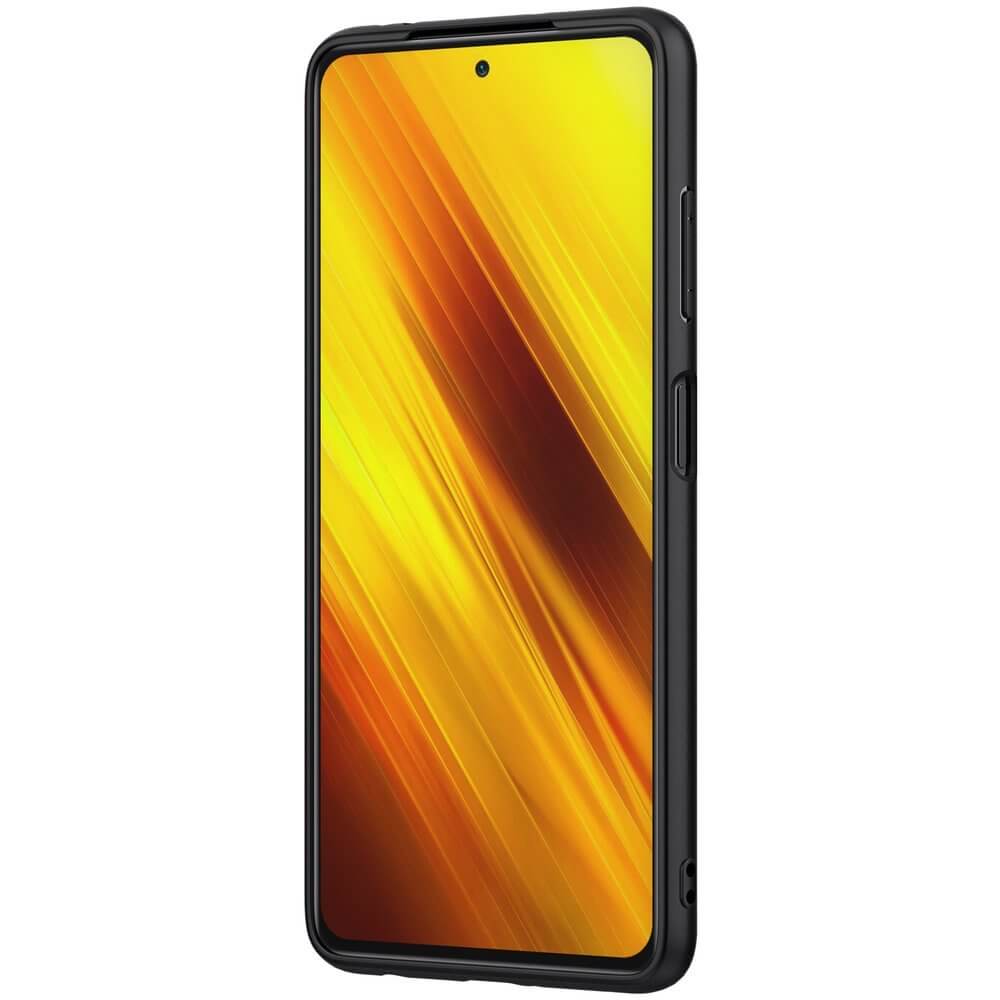 Nillkin Xiaomi Poco X3 NFC / X3 Pro Textured Case Σκληρή Θήκη με Πλαίσιο Σιλικόνης - Black