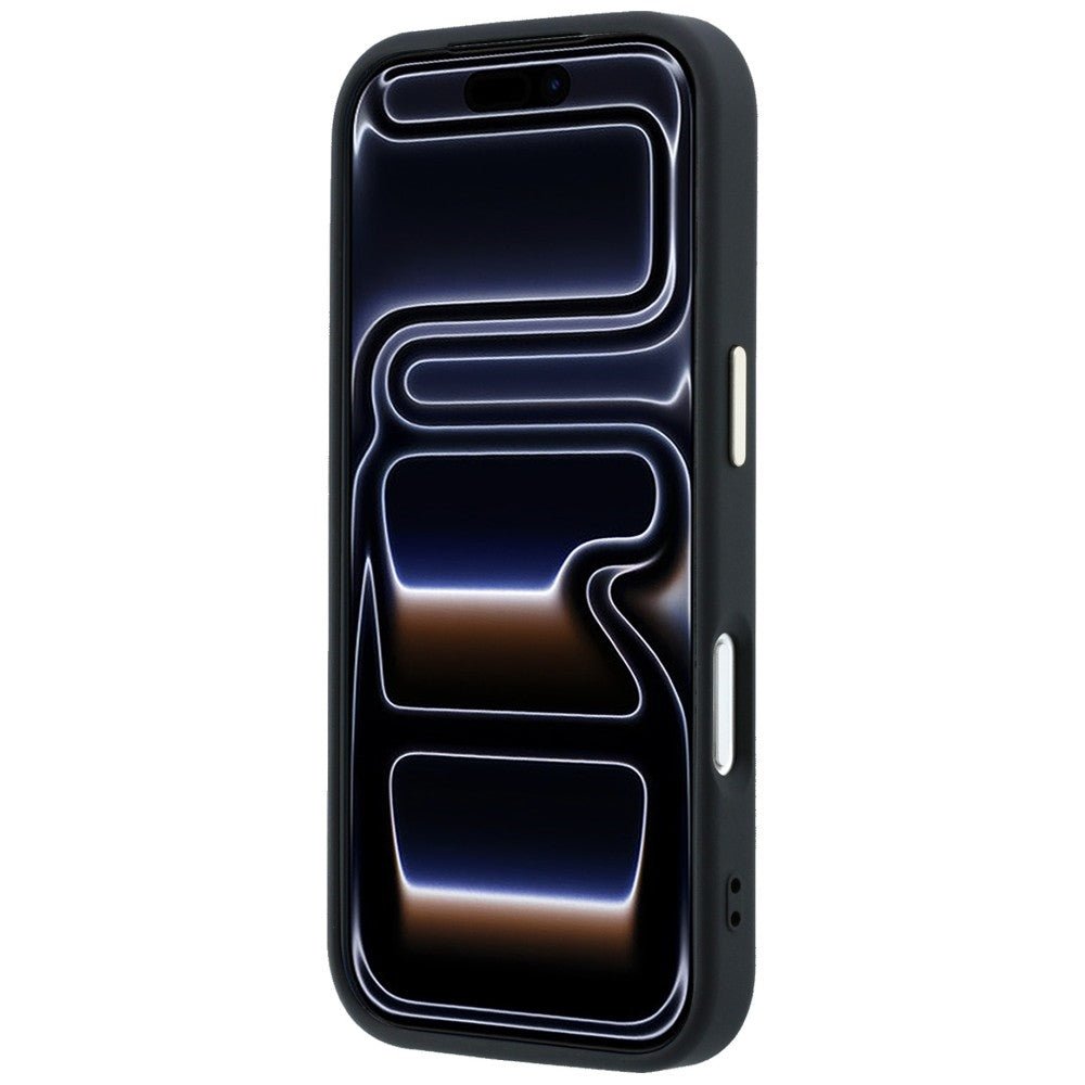 Guess iPhone 17 Pro / iPhone 18 Pro - Σκληρή Θήκη με Επένδυση από Οικολογικό Δέρμα - 4G and Big Resin Logo - Black