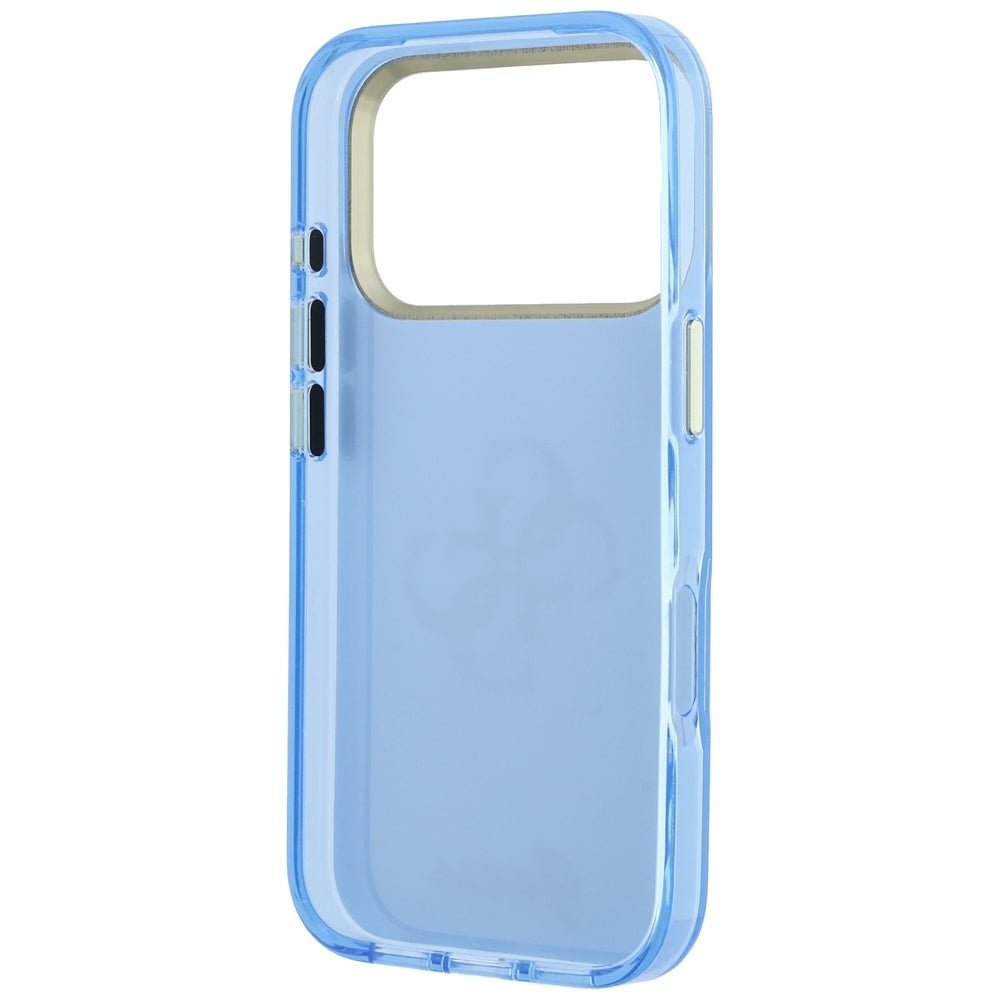 Guess iPhone 17 Pro / iPhone 18 Pro - Σκληρή Θήκη με Πλαίσιο Σιλικόνης - IML 4G Script Metal - Light Blue