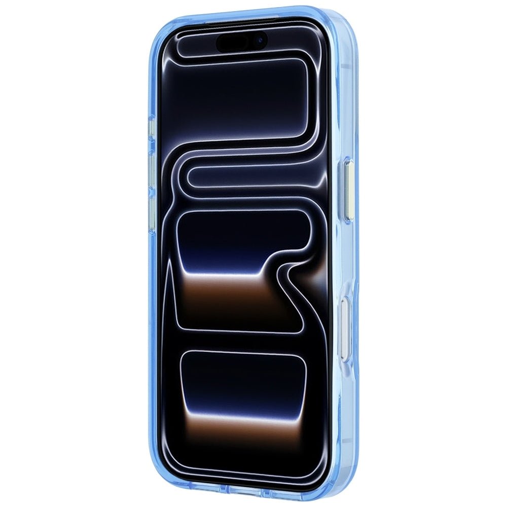 Guess iPhone 17 Pro / iPhone 18 Pro - Σκληρή Θήκη με Πλαίσιο Σιλικόνης - IML 4G Script Metal - Light Blue
