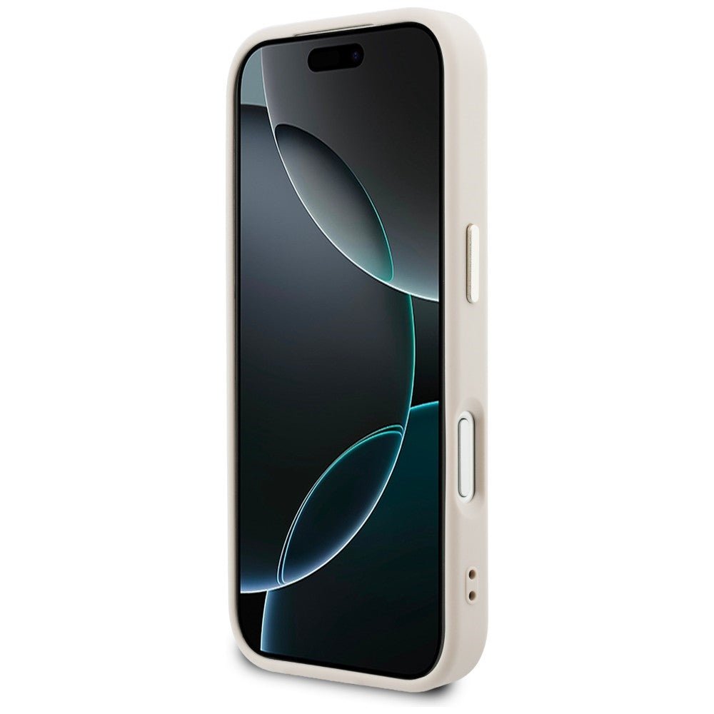 Guess iPhone 17 Pro - Θήκη με Επένδυση Συνθετικού Δέρματος - Perforated 4G MagSafe - Pink