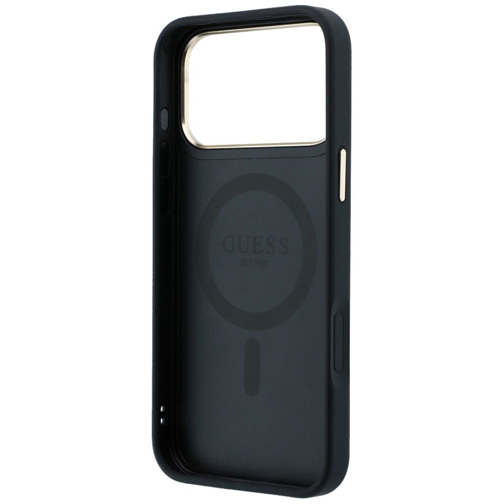 Guess iPhone 18 Pro / iPhone 17 Pro - Σκληρή Θήκη με Δαχτυλίδι Συγκράτησης MagSafe - Ring Stand 360 4G Classic Logo - Black