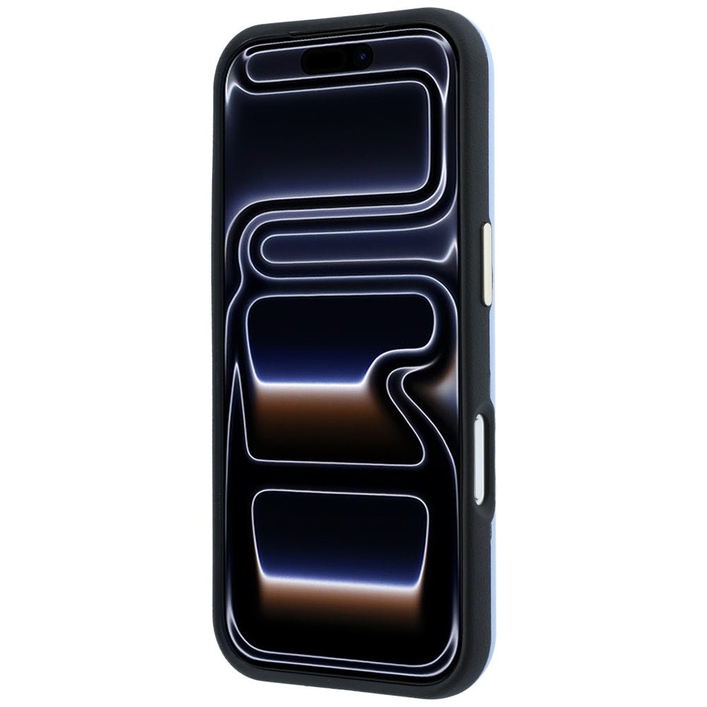 Guess iPhone 18 Pro Max / iPhone 17 Pro Max - Θήκη με Επένδυση Συνθετικού Δέρματος MagSafe - Perforated 4G Gold Logo - Light Blue