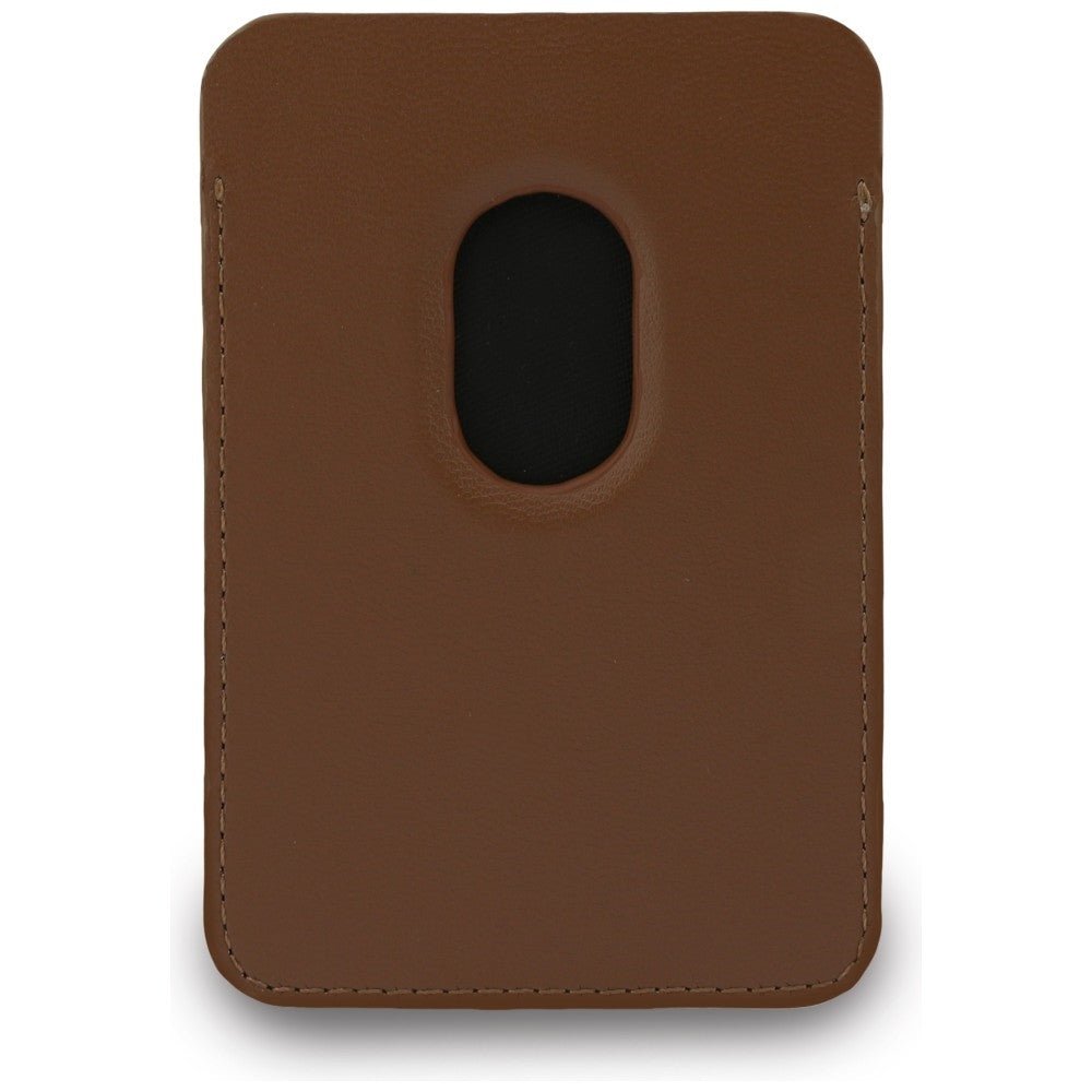 Guess MagSafe Θήκη για Κάρτες με Universal Λουράκι Καρπού - Triangle - Brown
