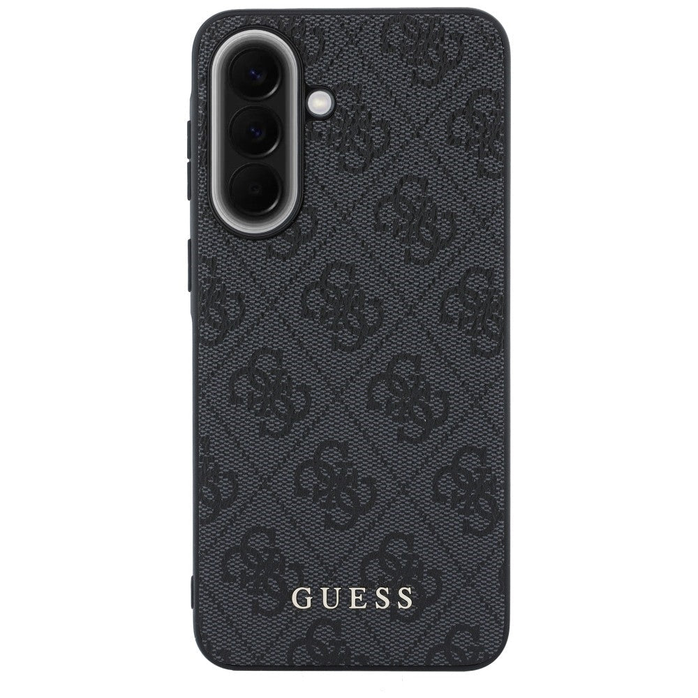 Guess Samsung Galaxy A37 5G - Σκληρή Θήκη με Πλαίσιο Σιλικόνης και Επένδυση Συνθετικού Δέρματος - 4G Classic - Black