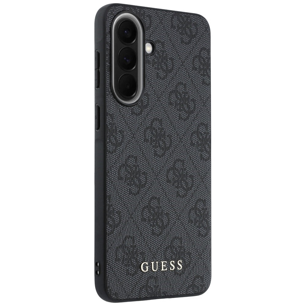 Guess Samsung Galaxy A37 5G - Θήκη με Επένδυση Συνθετικού Δέρματος - 4G Charms - Black