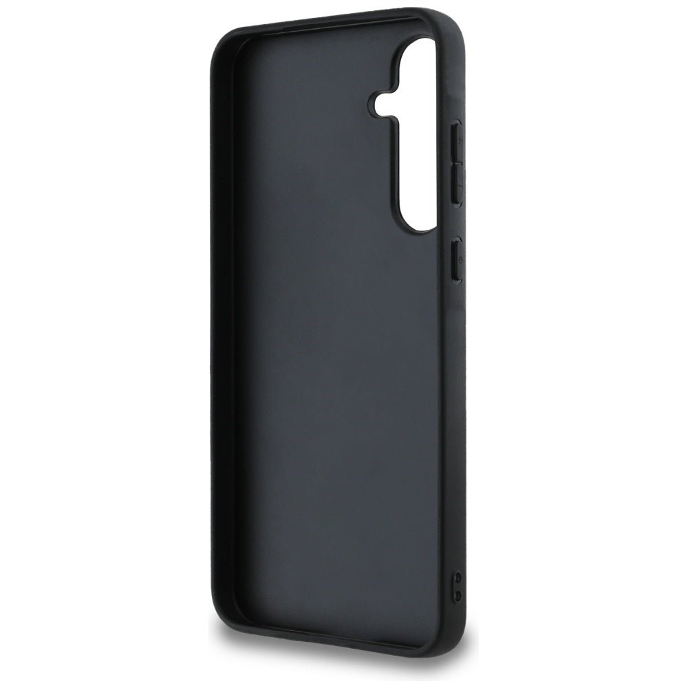 Guess Samsung Galaxy A55 5G - 4G Big Metal Logo - Θήκη με Επένδυση Συνθετικού Δέρματος - Pink - GUHCSA554GMGGR