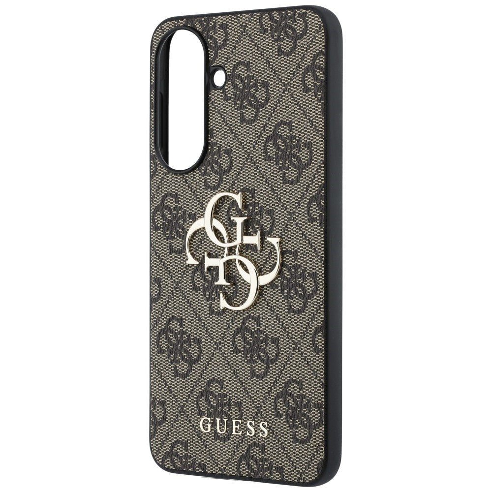 Guess Samsung Galaxy A57 5G - 4G Big Metal Logo - Θήκη με Επένδυση Συνθετικού Δέρματος - Brown