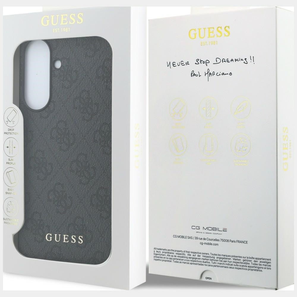 Guess Samsung Galaxy A57 5G - Θήκη με Επένδυση Συνθετικού Δέρματος - 4G Charms - Black
