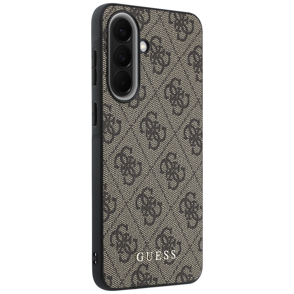 Guess Samsung Galaxy A57 5G - Θήκη με Επένδυση Συνθετικού Δέρματος - 4G Charms - Brown