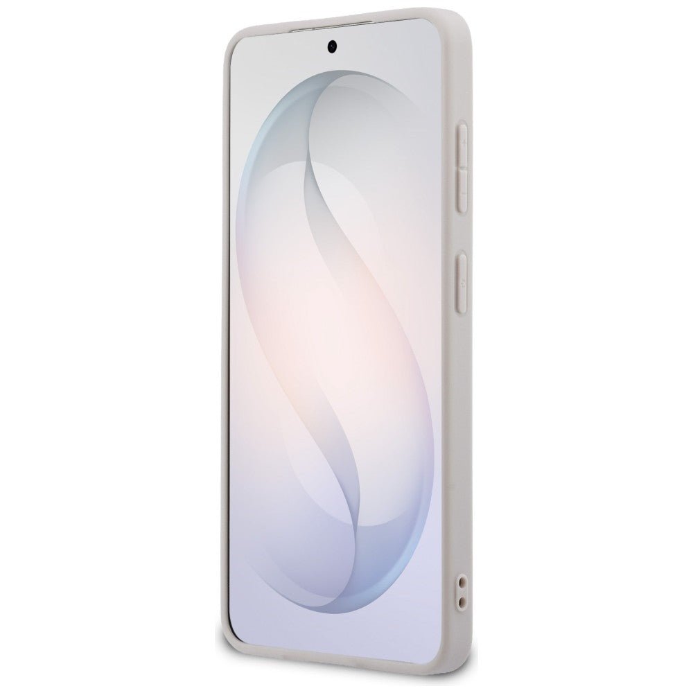 Guess Samsung Galaxy S26 - Σκληρή Θήκη με Πλαίσιο Σιλικόνης και Επένδυση Συνθετικού Δέρματος - 4G Big Metal Logo - Pink
