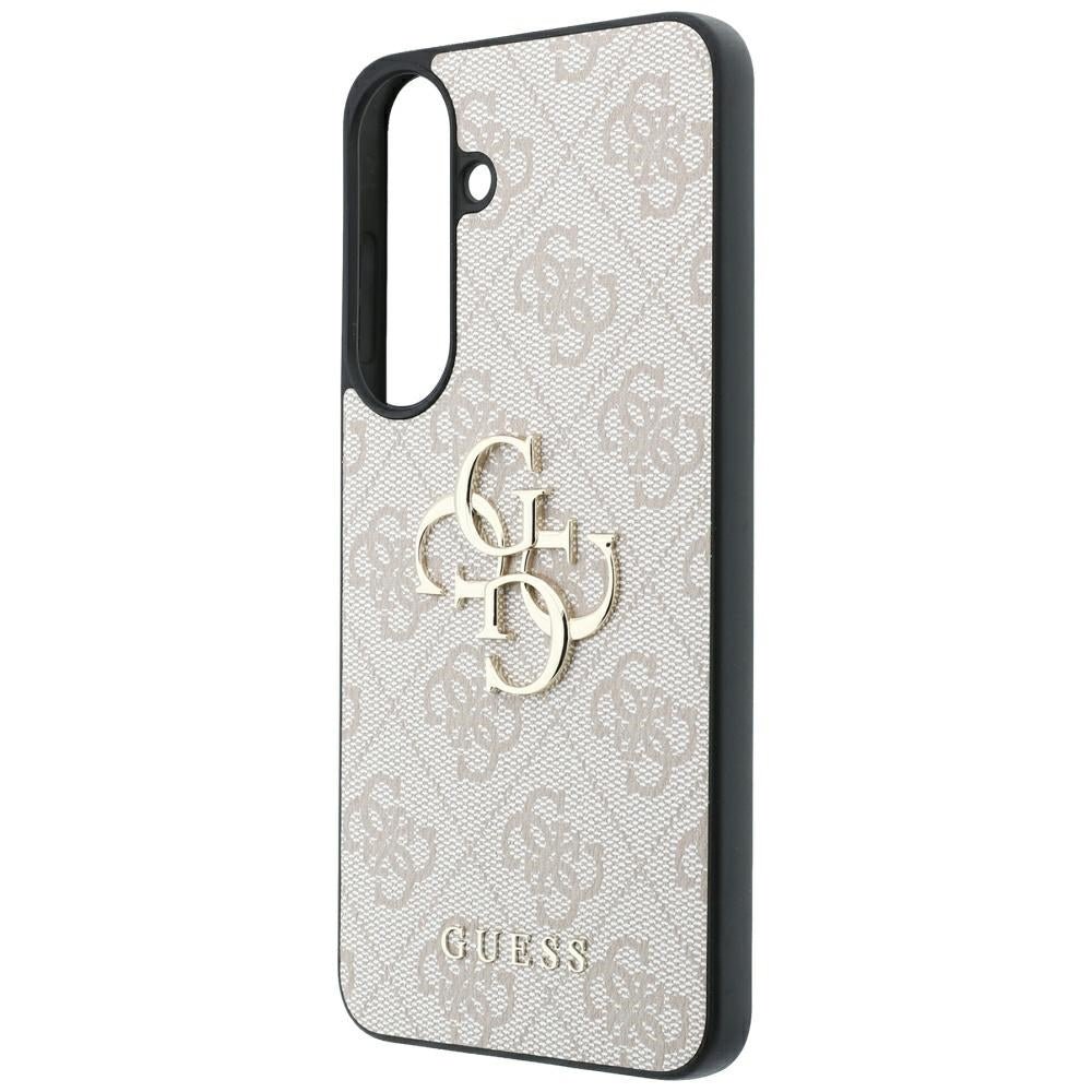 Guess Samsung Galaxy S26 FE - Θήκη με Επένδυση Συνθετικού Δέρματος - Leather 4G Metal Logo - Pink