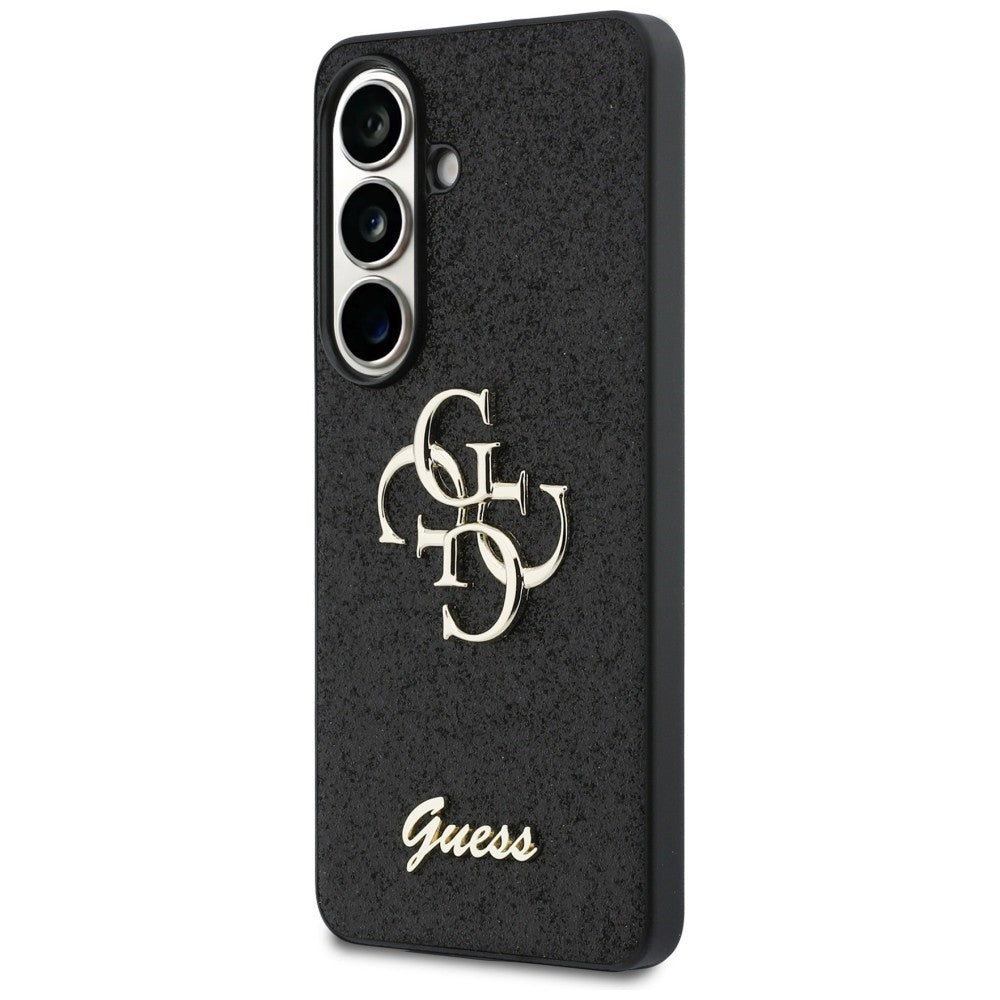 Guess Samsung Galaxy S26 - Σκληρή Θήκη Glitter με Πλαίσιο Σιλικόνης - Fixed Glitter Big 4G - Black