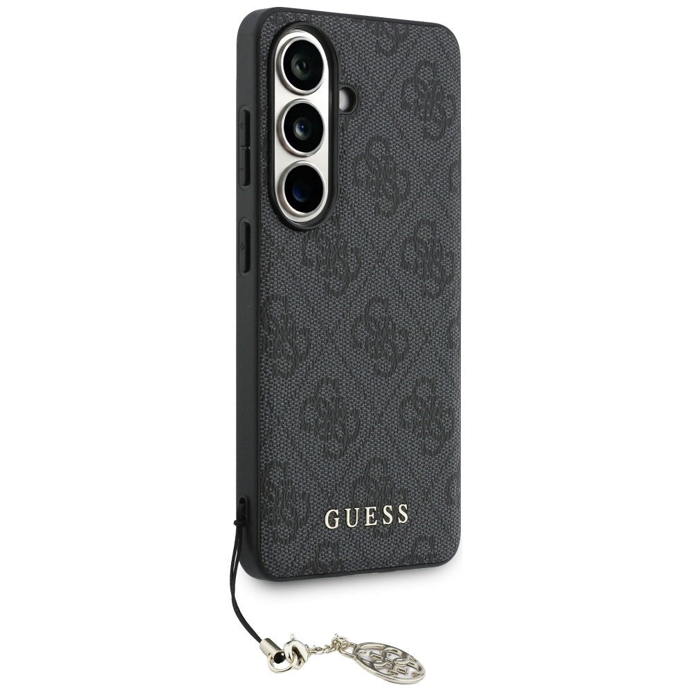 Guess Samsung Galaxy S26 - Θήκη με Επένδυση Συνθετικού Δέρματος και MagSafe - 4G Classic Logo Charm MagSafe - Black
