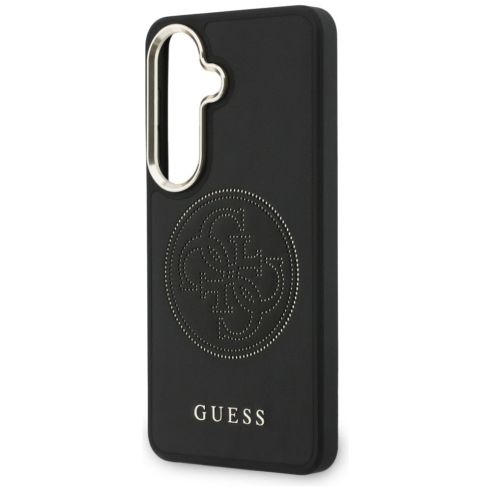 Guess Samsung Galaxy S26 - Θήκη με Επένδυση Συνθετικού Δέρματος MagSafe - Perforated Logo - Black