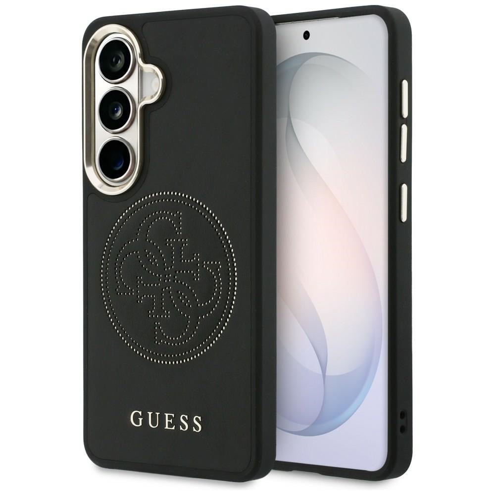 Guess Samsung Galaxy S26 - Θήκη με Επένδυση Συνθετικού Δέρματος MagSafe - Perforated Logo - Black
