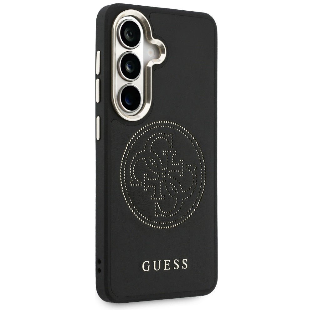 Guess Samsung Galaxy S26 - Θήκη με Επένδυση Συνθετικού Δέρματος MagSafe - Perforated Logo - Black