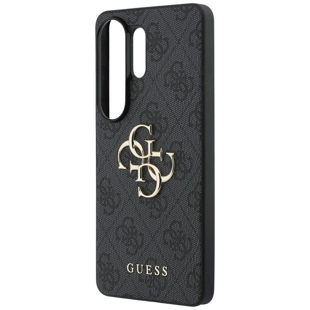 Guess Samsung Galaxy S26 Ultra - Σκληρή Θήκη με Πλαίσιο Σιλικόνης και Επένδυση Συνθετικού Δέρματος - 4G Big Metal Logo - Black