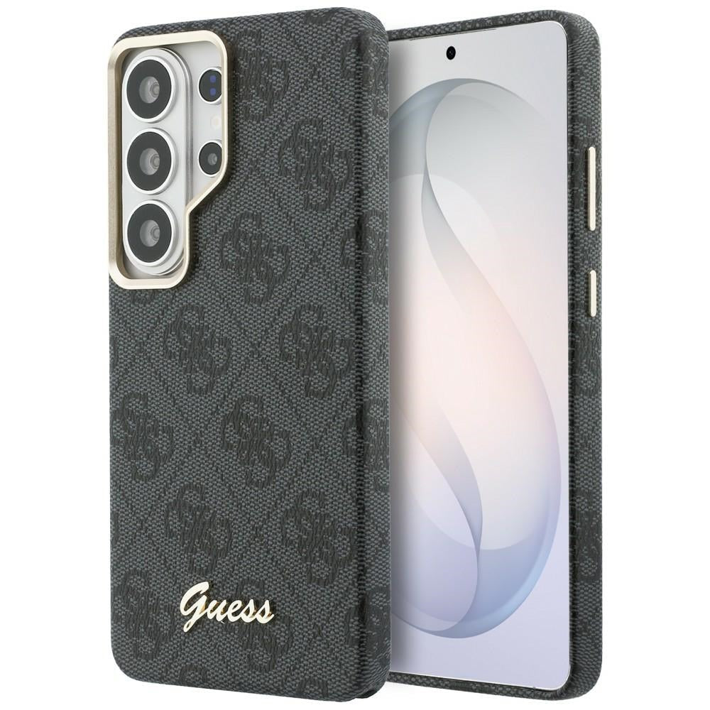 Guess Samsung Galaxy S26 Ultra - Σκληρή Θήκη με Επένδυση Συνθετικού Δέρματος - 4G Script MagSafe - Black