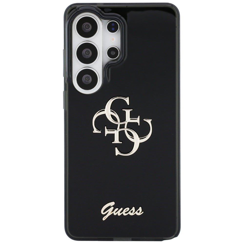 Guess Samsung Galaxy S26 Ultra - Σκληρή Θήκη με Πλαίσιο Σιλικόνης - IML Big Metal 4G Script - Black