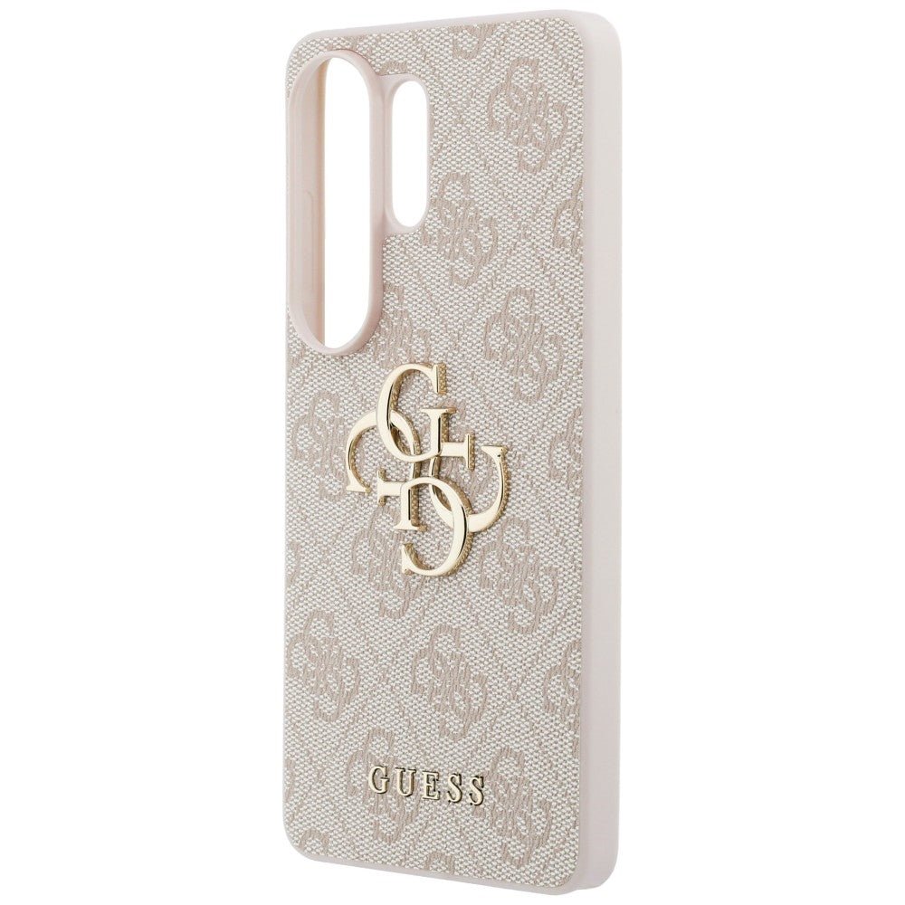 Guess Samsung Galaxy S26 Ultra - Σκληρή Θήκη με Πλαίσιο Σιλικόνης και Επένδυση Συνθετικού Δέρματος - 4G Big Metal Logo - Pink