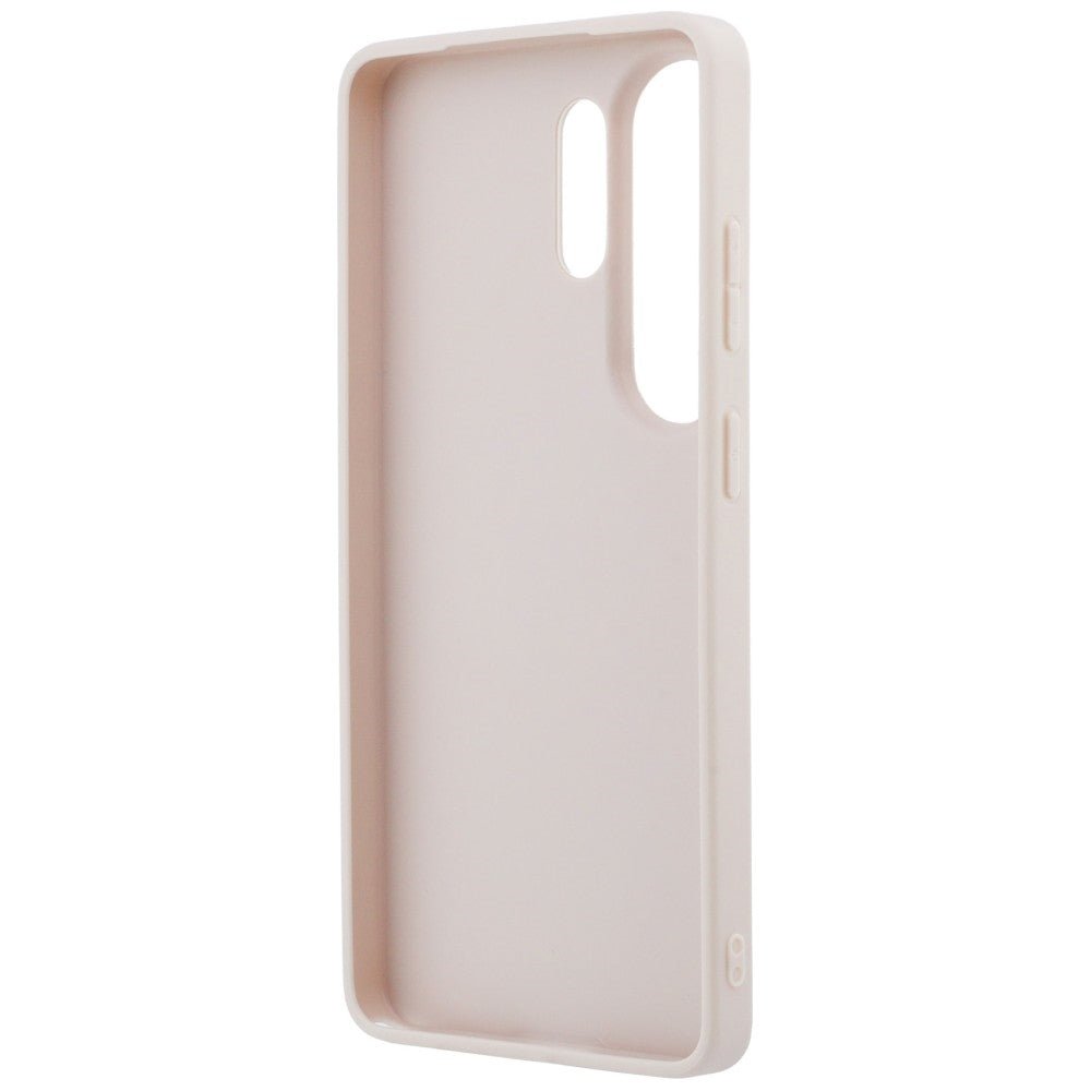 Guess Samsung Galaxy S26 Ultra - Σκληρή Θήκη με Πλαίσιο Σιλικόνης και Επένδυση Συνθετικού Δέρματος - 4G Big Metal Logo - Pink
