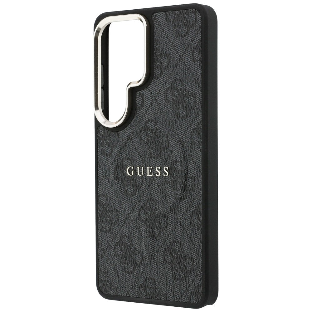 Guess Samsung Galaxy S26 Ultra - Σκληρή Θήκη με Πλαίσιο Σιλικόνης και MagSafe - 4G Embossed Ring - Black