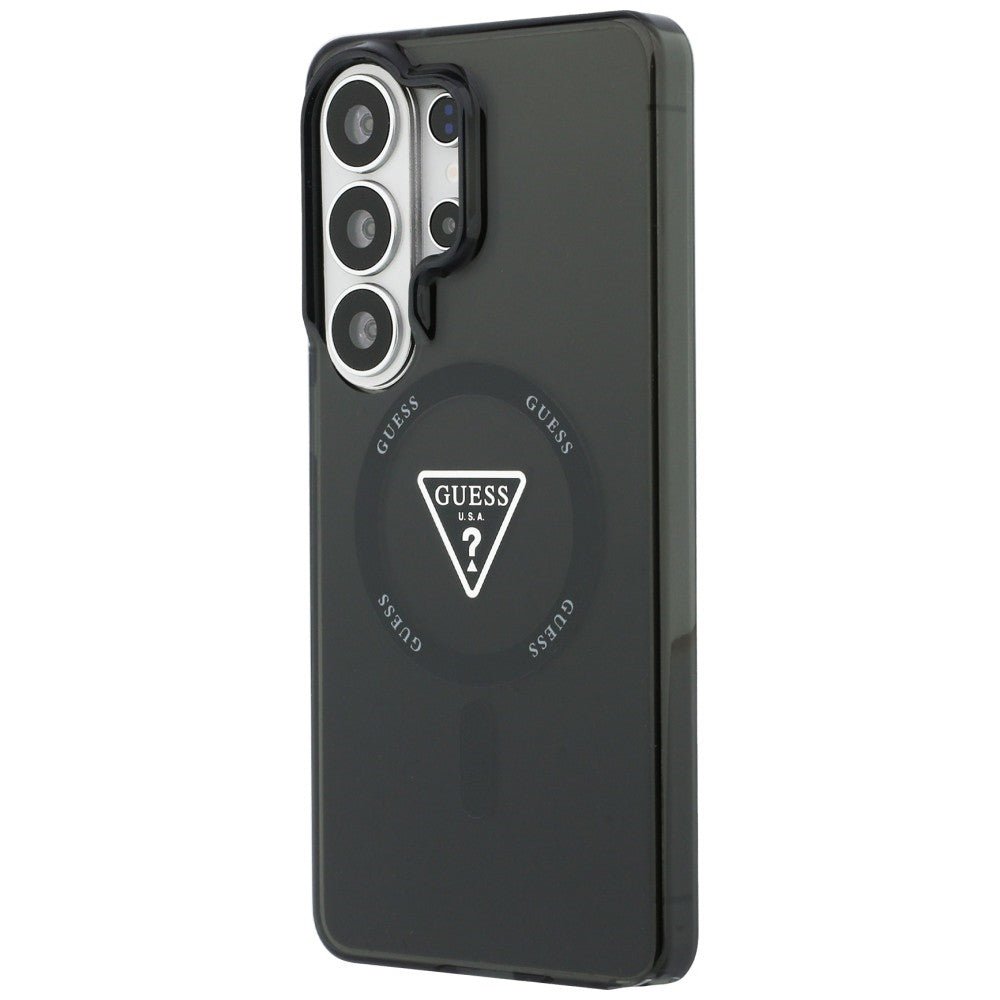 Guess Samsung Galaxy S26 Ultra - Σκληρή Θήκη με Πλαίσιο Σιλικόνης MagSafe - IML Gradient Triangle - Black
