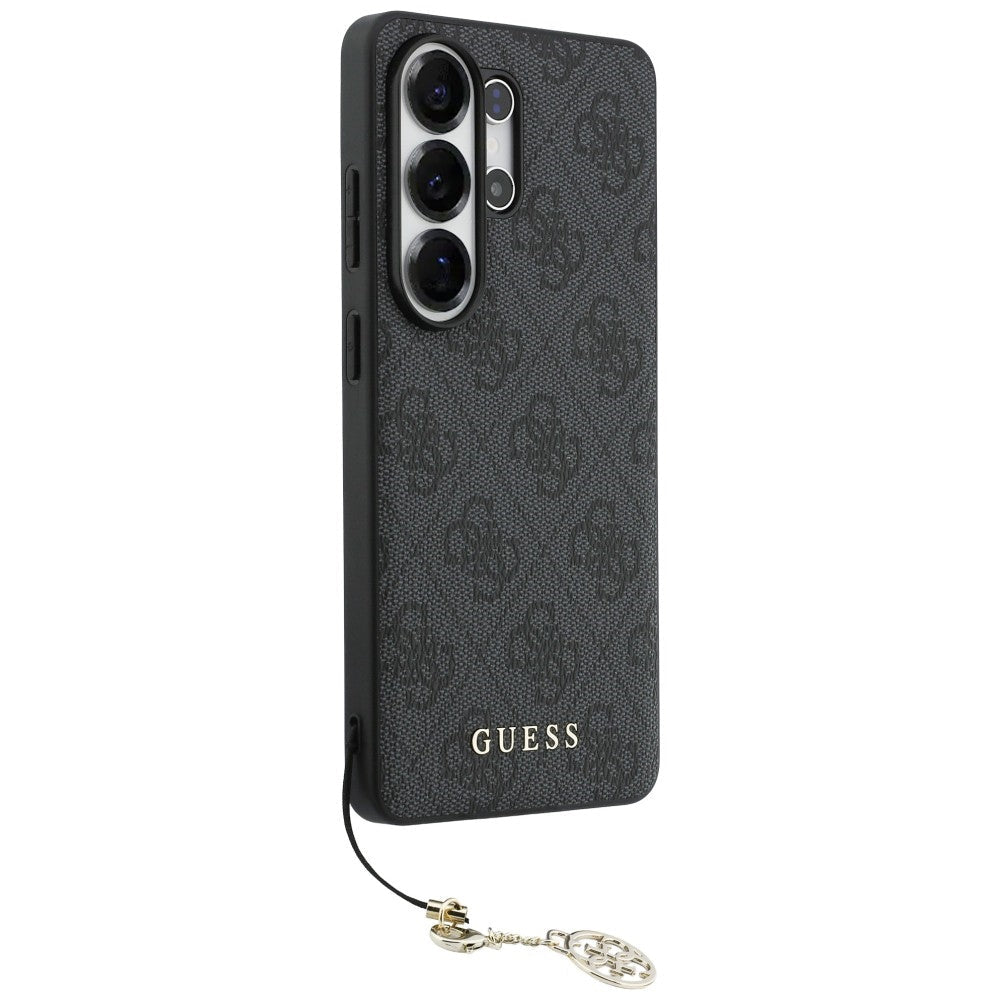 Guess Samsung Galaxy S26 Ultra - Θήκη με Επένδυση Συνθετικού Δέρματος και MagSafe - 4G Classic Logo Charm MagSafe - Black