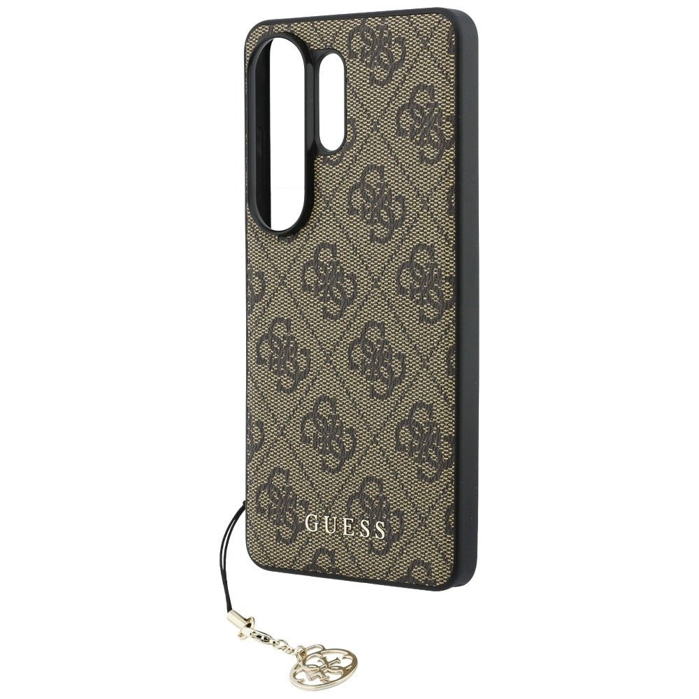 Guess Samsung Galaxy S26 Ultra - Θήκη με Επένδυση Συνθετικού Δέρματος και MagSafe - 4G Classic Logo Charm MagSafe - Brown