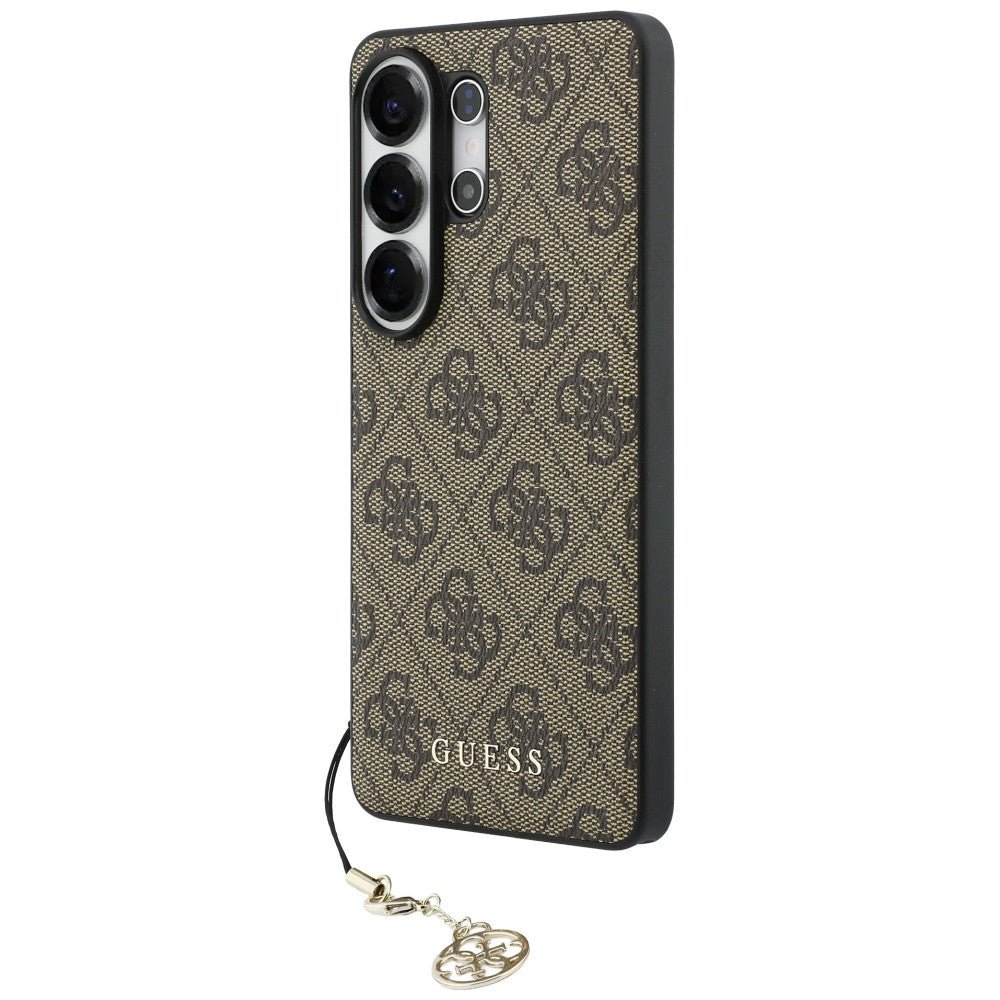 Guess Samsung Galaxy S26 Ultra - Θήκη με Επένδυση Συνθετικού Δέρματος και MagSafe - 4G Classic Logo Charm MagSafe - Brown